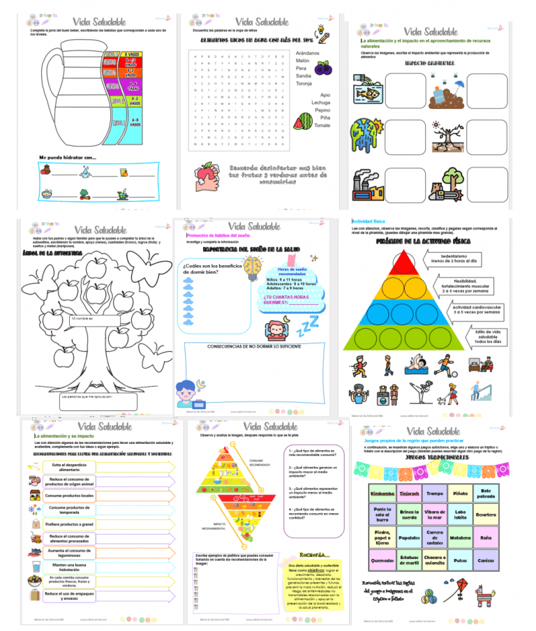 Cuadernillo Anual Vida Saludable Primaria