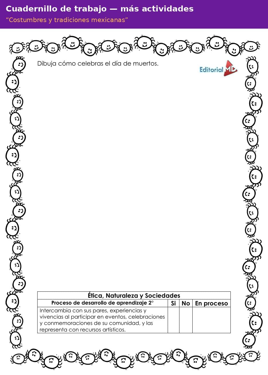 Planeación de Costumbres y Tradiciones Mexicanas para Preescolar 5 Actividades del cuadernillo de trabajo Costumbres y tradiciones mexicanas para preescolar