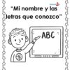 Planeación Mi Nombre Propio y las Letras para Preescolar 8 Portada del cuadernillo de trabajo Mi nombre y las letras que conozco para preescolar