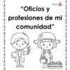 Portada del cuadernillo de trabajo Oficios y profesiones de mi comunidad para preescolar