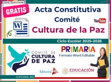 ACTA CONSTITUTIVA DEL COMITÉ DE CULTURA DE PAZ