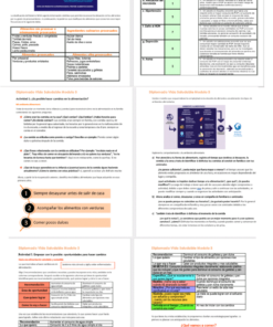 Un collage de imágenes de seis infografías y mesas educativas sobre modelos de videoconferencias sustentables y Diplomado Vida Saludable Contestado en seguridad alimentaria. Las imágenes incluyen texto y gráficos coloridos para mejorar la presentación de la información.