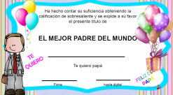 diplomas para el dia del padre