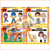 Efemérides Del Mes De Marzo 7 Cuatro cuadros coloridos, cada uno representando Efemérides Del Mes De Marzo con ilustraciones: 20 de marzo, Día Internacional de la Felicidad; 21 de marzo, Día Mundial del Síndrome de Down; 21 de marzo.