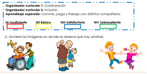 ejemplo de evaluacion segundo momento del campo educación socioemocional