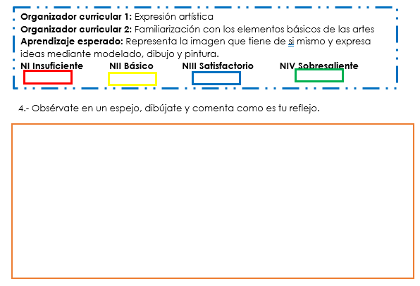 ejemplo evaluacion segundo momento del campo artes