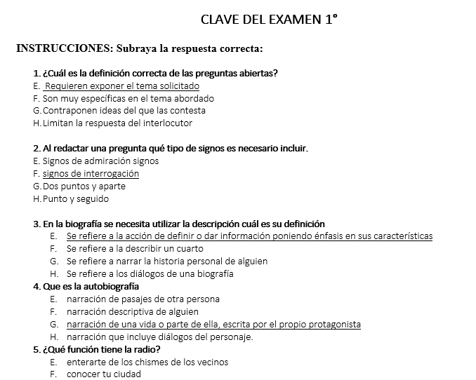 Exámenes de diagnostico Español 1°, 2° Y 3° De Secundaria