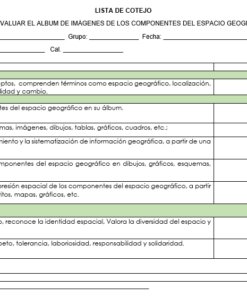 ejemplo listas de cotejo planeacion de geografia secundaria