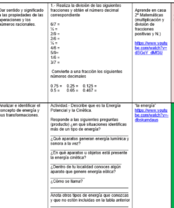 ejemplo plan de reforzamiento 2 grado de secundaria