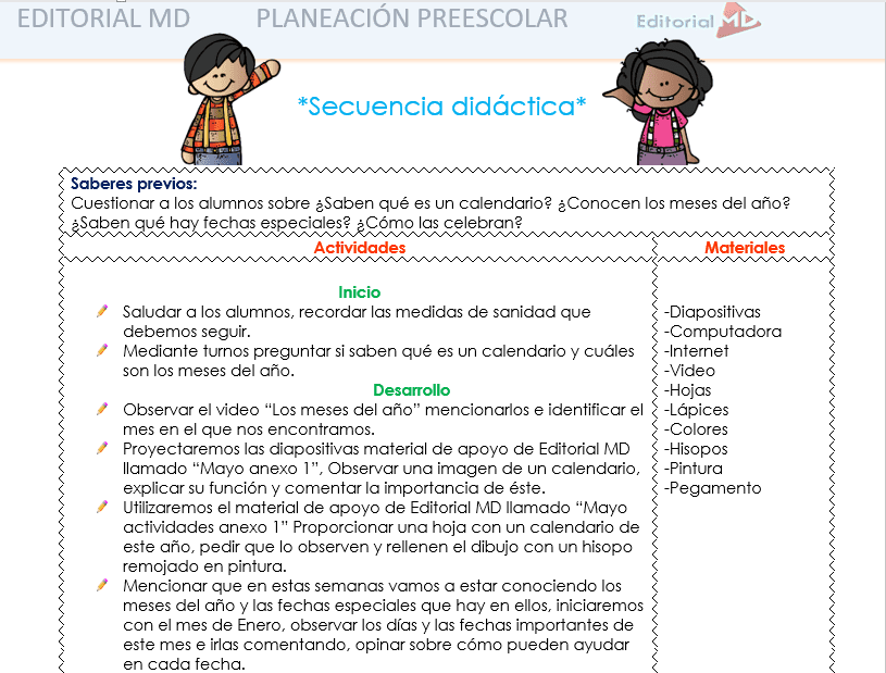 ejemplo planeacion mayo preescolar