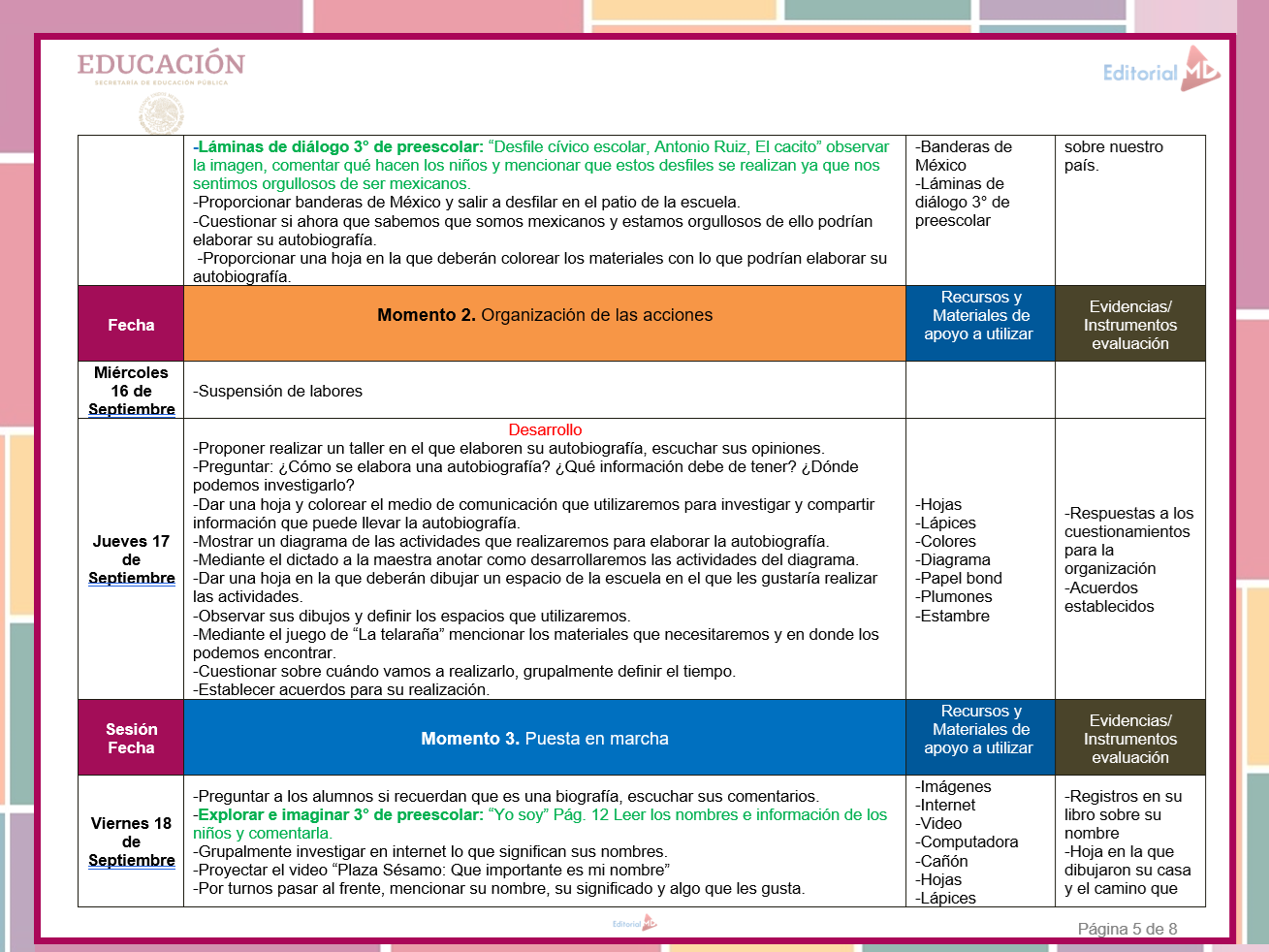 Planeación del mes de Septiembre para Preescolar 2026-2027 | NEM 6 Planeación del mes de Septiembre para Preescolar 2026-2027 | NEM - Image 6