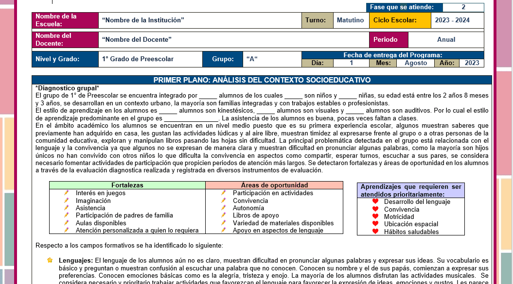 ejemplo programa analitico anual