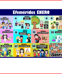 enero efemerides poster