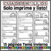 Escritura Creativa Temas Invierno Segundo Grado Primaria 4 Fichas de escritura creativa con temática invernal para Segundo Grado Primaria, con secciones para completar, ilustraciones de escenas invernales y sugerencias de escritura creativa. Parte de la colección