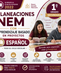 Planeaciones NEM con Aprendizaje Basado en Proyectos para Español Primer Grado de Secundaria 2026-2027 | Word Editable