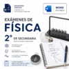 Exámenes de Física 2° de Secundaria NEM 2026-2027 Word Editable | Diagnóstico, Trimestrales y Final