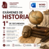 Exámenes de Historia 1° de Secundaria NEM 2026-2027 Word Editable | Diagnóstico, Trimestrales y Final