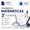 Exámenes de Matemáticas 3° de Secundaria NEM 2026-2027 Word Editable | Diagnóstico, Trimestrales y Final
