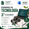 Exámenes de Tecnología 3° de Secundaria NEM 2026-2027 Word Editable | Diagnóstico, Trimestrales y Final