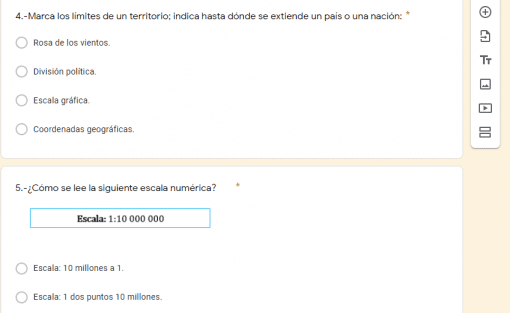 examen trimestral con limte de tiempo