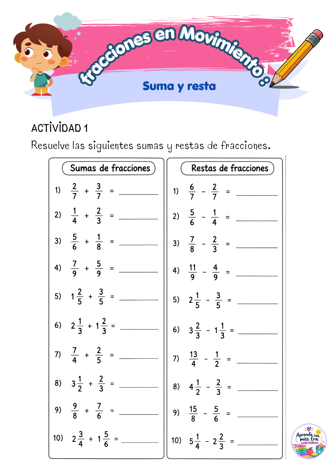 Cuadernillo de fracciones 2 Cuadernillo de fracciones - Imagen 2