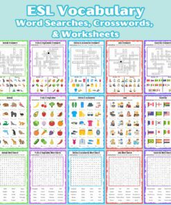 30 ESL Vocabulary Crosswords