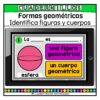 Identifica figuras y cuerpos geométricos Formas geométricas Matemáticas Grado Primaria Fichas Digitales