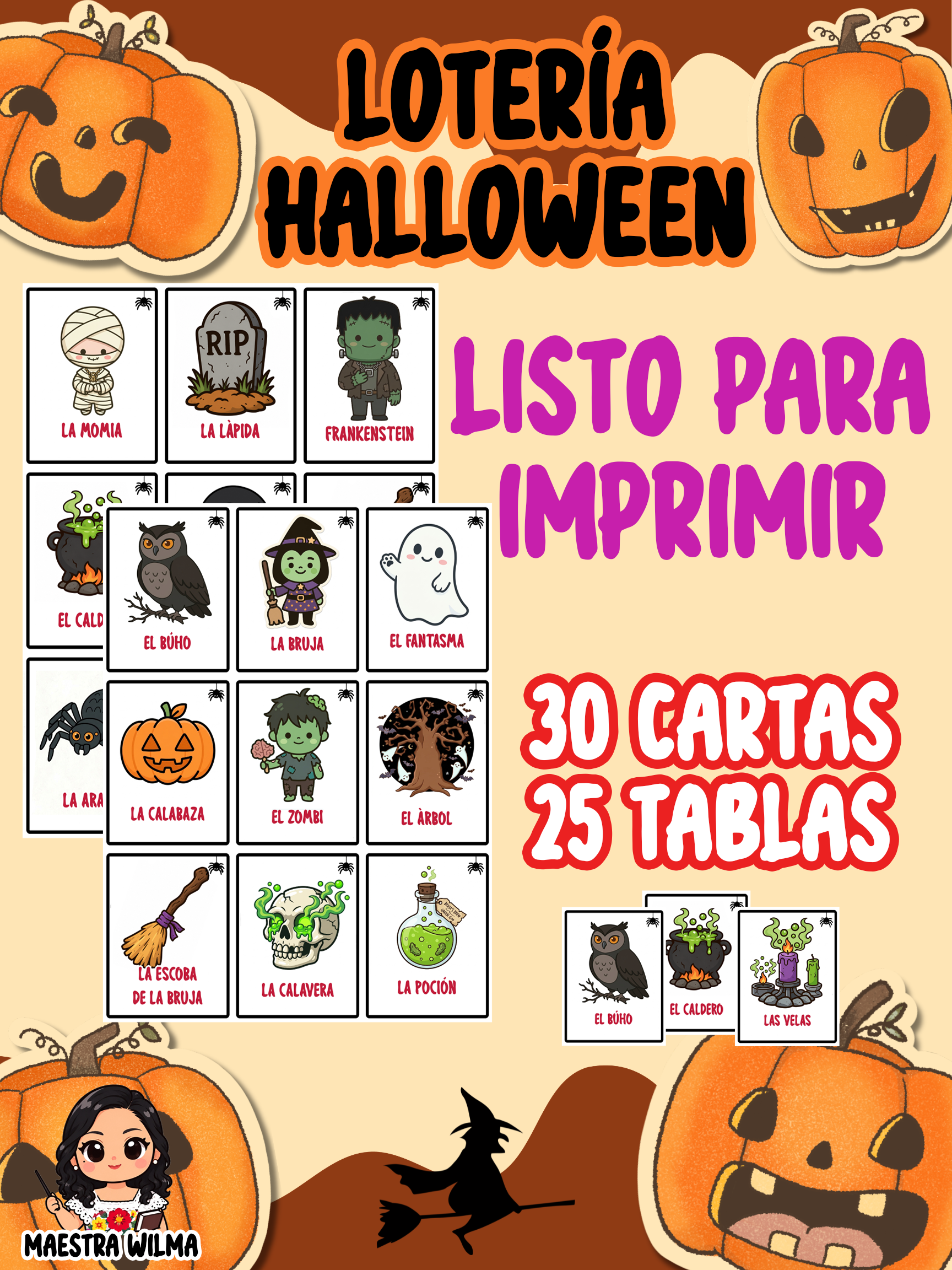 Loteria Halloween 1 Loteria Halloween