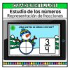 Representación de fracciones. Estudio de los números Matemáticas Grado Primaria Fichas Digitales