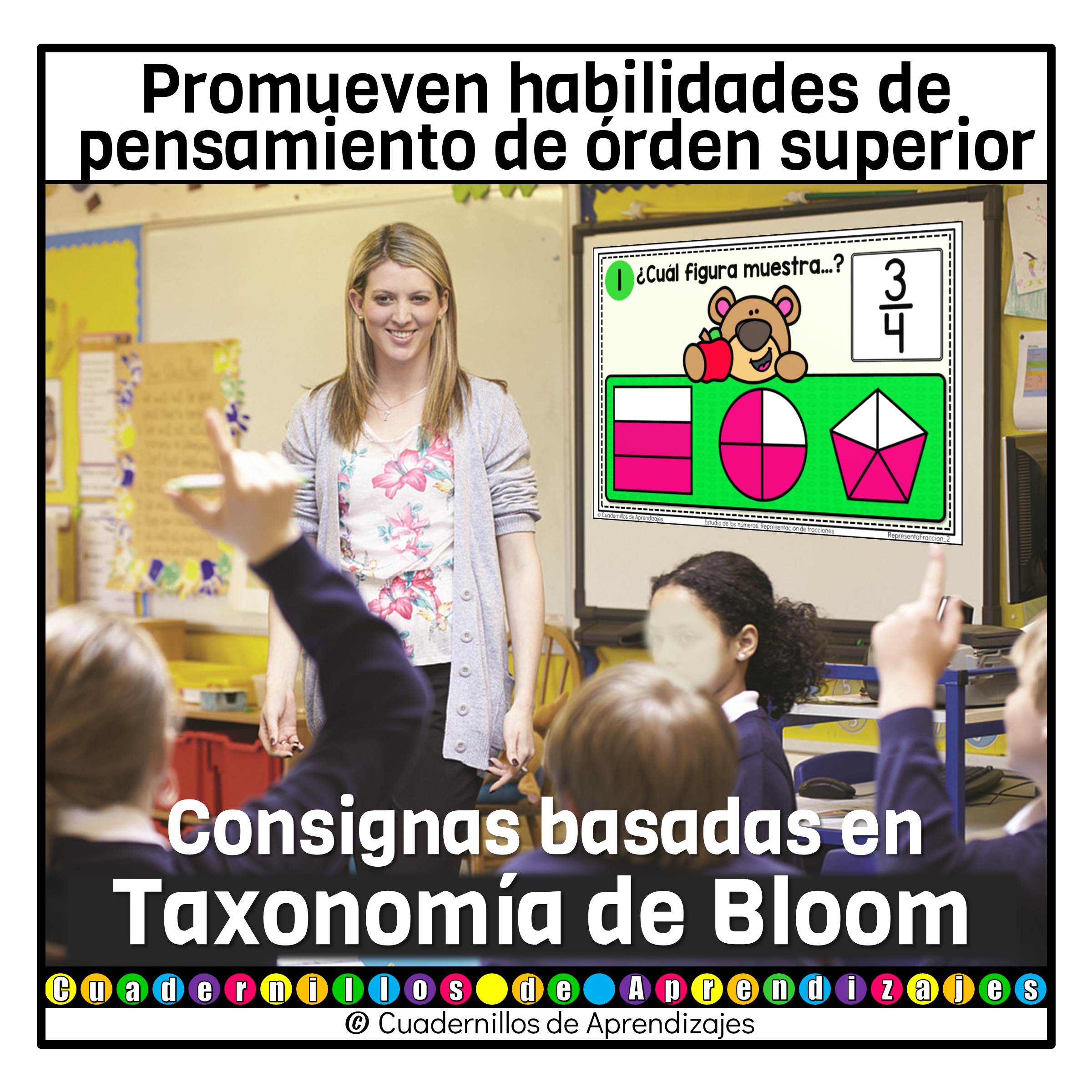 Representación de fracciones con modelos gráficos Estudio de los números Matemáticas Tercer grado Primaria Fichas Digitales 4 Representación de fracciones con modelos gráficos Estudio de los números Matemáticas Tercer grado Primaria Fichas Digitales - Image 4