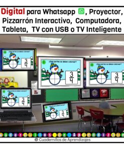 Representación de fracciones. Estudio de los números Matemáticas Grado Primaria Fichas Digitales 15 fracciones fichas digitales 6