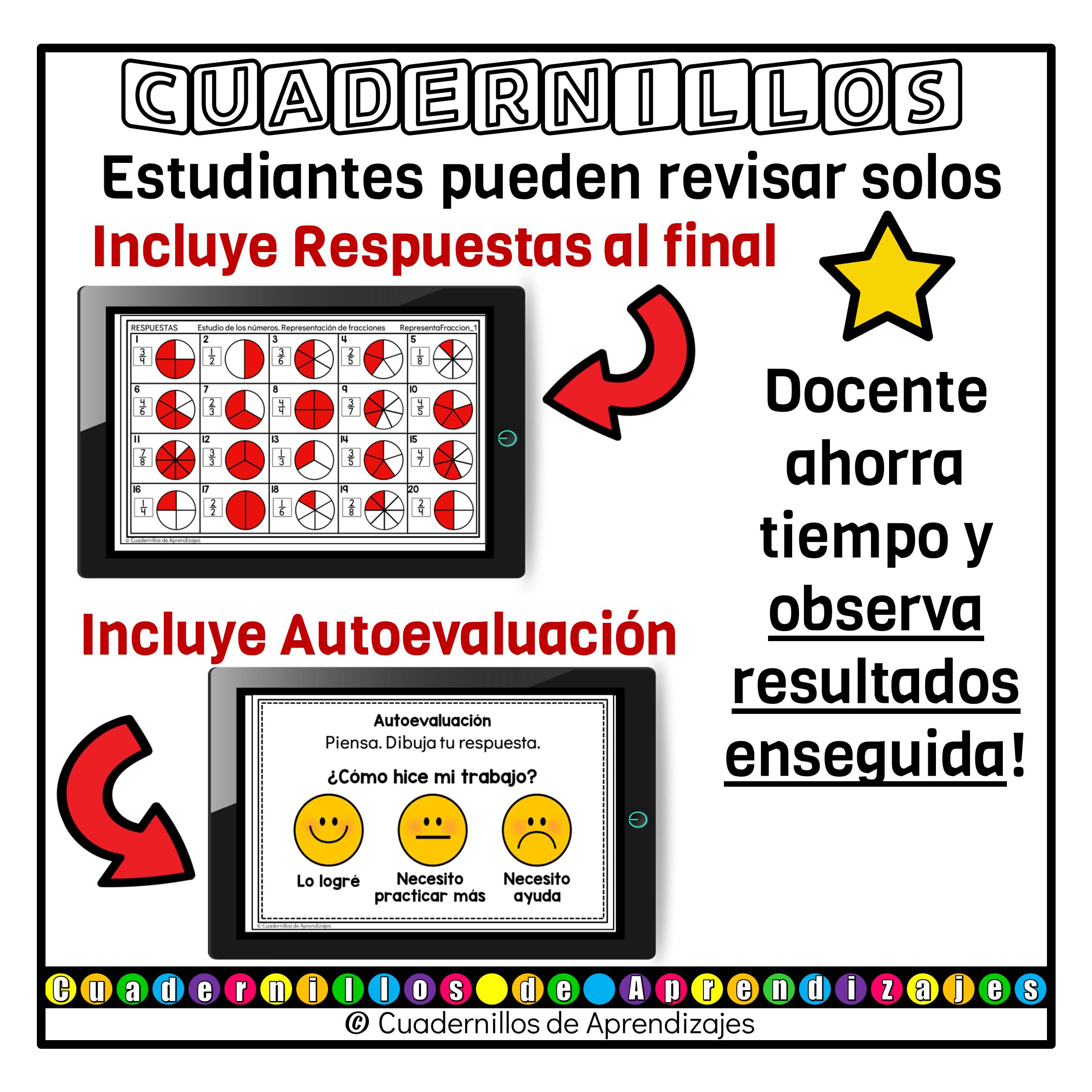 Representación de fracciones. Estudio de los números Matemáticas Grado Primaria Fichas Digitales 8 Representación de fracciones. Estudio de los números Matemáticas Grado Primaria Fichas Digitales - Image 8