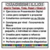 Palabras para describir Reconocer sustantivos y adjetivos Gramática Español Segundo grado Primaria Fichas Digitales 18 fracciones fichas digitales 9