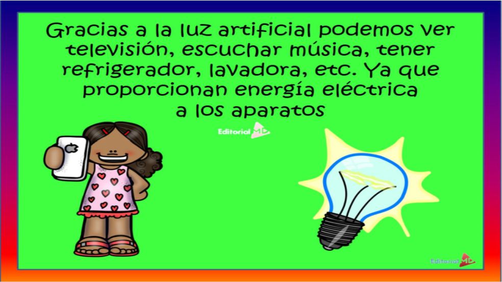 funcion de la luz artificial