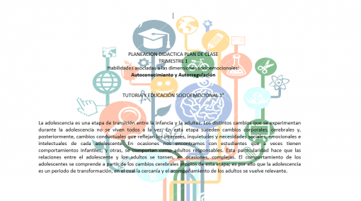 Planeación Educación socioemocional secundaria