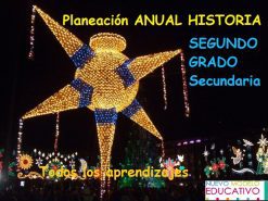 Planeación ANUAL HISTORIA Segundo Grado Secundaria