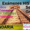 Exámenes Historia Segundo Grado Secundaria