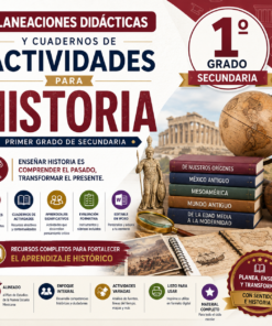 Planeaciones Didácticas y Cuadernos de Actividades para Historia Primer Grado de Secundaria 2026-2027 | Word Editable