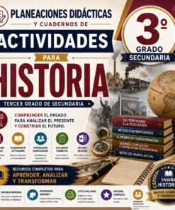 Planeaciones Didácticas y Cuadernos de Actividades para Historia Tercer Grado de Secundaria 2026-2027 | Word Editable