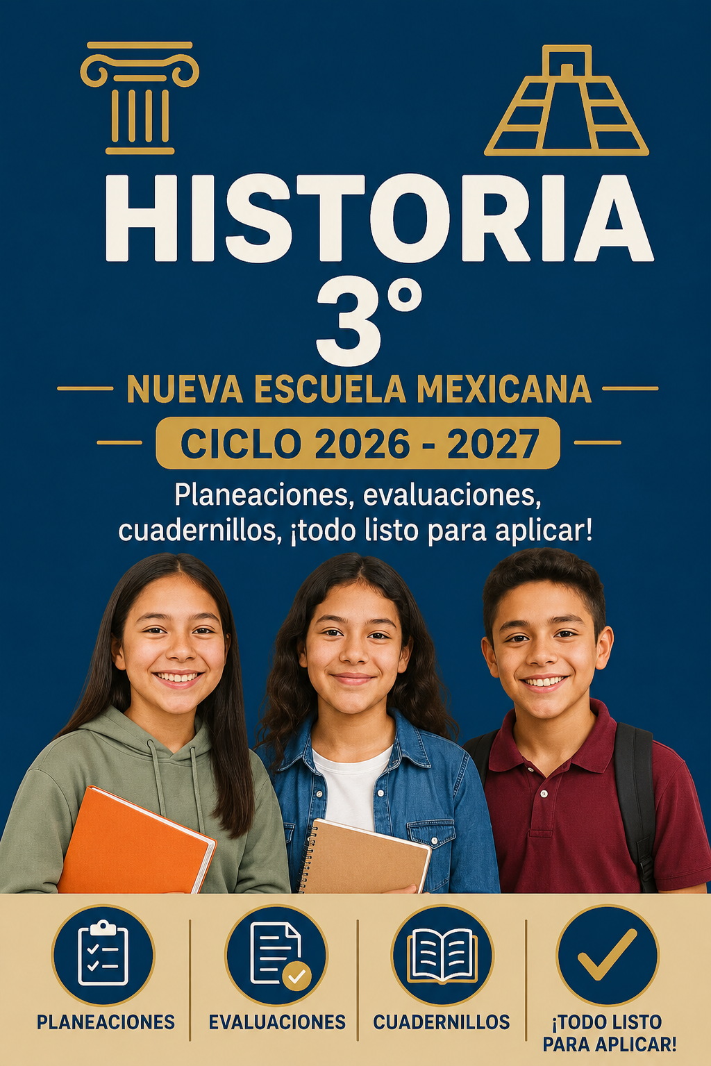 Planeaciones Historia 3° Secundaria | Ciclo Completo 2026-2027 | Editables y Listas 1 Planeaciones Historia 3° Secundaria | Ciclo Completo 2026-2027 | Editables y Listas