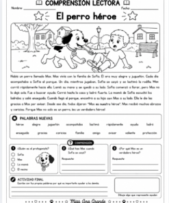 Comprensión Lectora para Primer Grado | 50 Lecturas y Actividades 23 hoja10