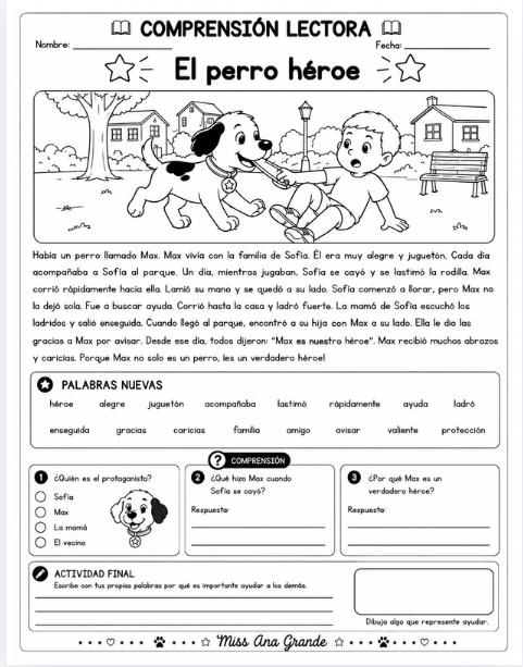 Comprensión Lectora para Primer Grado | 50 Lecturas y Actividades 9 Comprensión Lectora para Primer Grado | 50 Lecturas y Actividades - Image 9