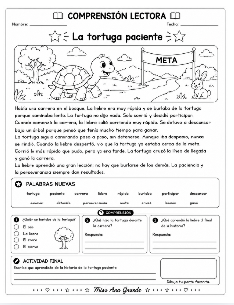 Comprensión Lectora para Primer Grado | 50 Lecturas y Actividades 11 Comprensión Lectora para Primer Grado | 50 Lecturas y Actividades - Image 11