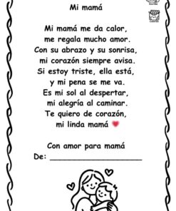 Poema ilustrado en blanco y negro para 