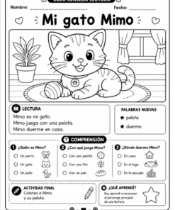 Comprensión Lectora para Primer Grado | 50 Lecturas y Actividades 19 hoja5