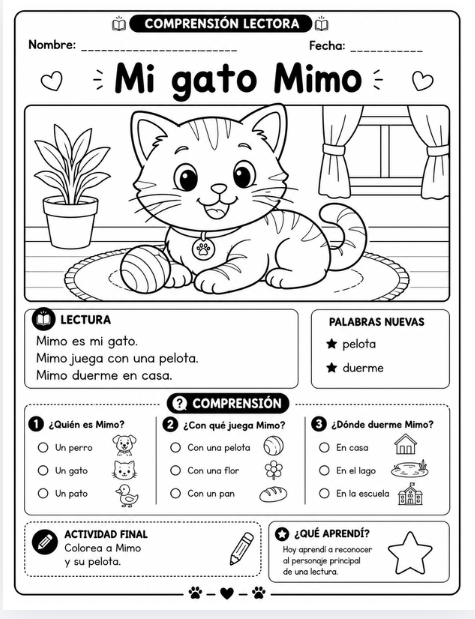 Comprensión Lectora para Primer Grado | 50 Lecturas y Actividades 5 Comprensión Lectora para Primer Grado | 50 Lecturas y Actividades - Image 5