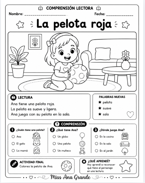 Comprensión Lectora para Primer Grado | 50 Lecturas y Actividades 6 Comprensión Lectora para Primer Grado | 50 Lecturas y Actividades - Image 6