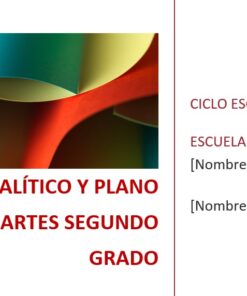 Artes - Programa Analítico y Plano Didáctico - Segundo Grado de Secundaria 6 imagen 1 a2