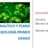 Imagen de células microscópicas verdes con el texto: 