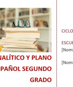 Español - Programa Analítico y Plano Didáctico - Segundo Grado de Secundaria 6 imagen 1 esp2